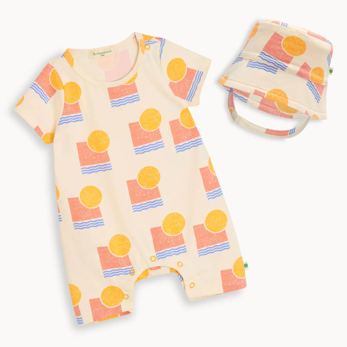Shorty Playsuit & Hat Set - Sunset