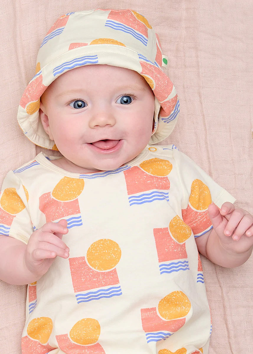 Shorty Playsuit & Hat Set - Sunset