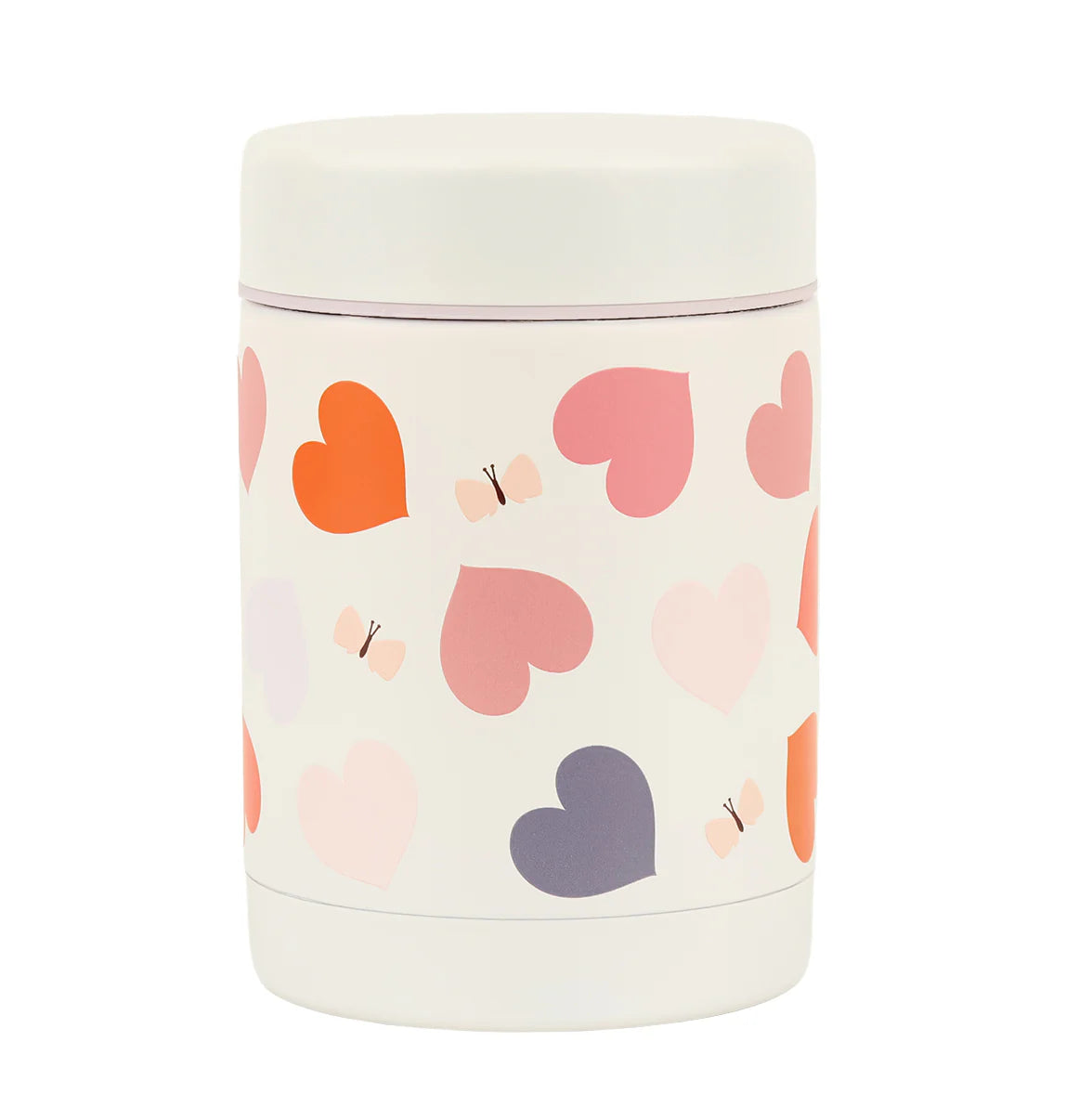Double Wall Insulated Food Jar - 300ml - Hearts