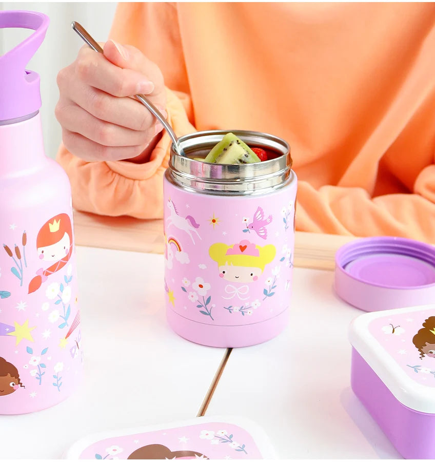 Double Wall Insulated Food Jar - 300ml - Princesses