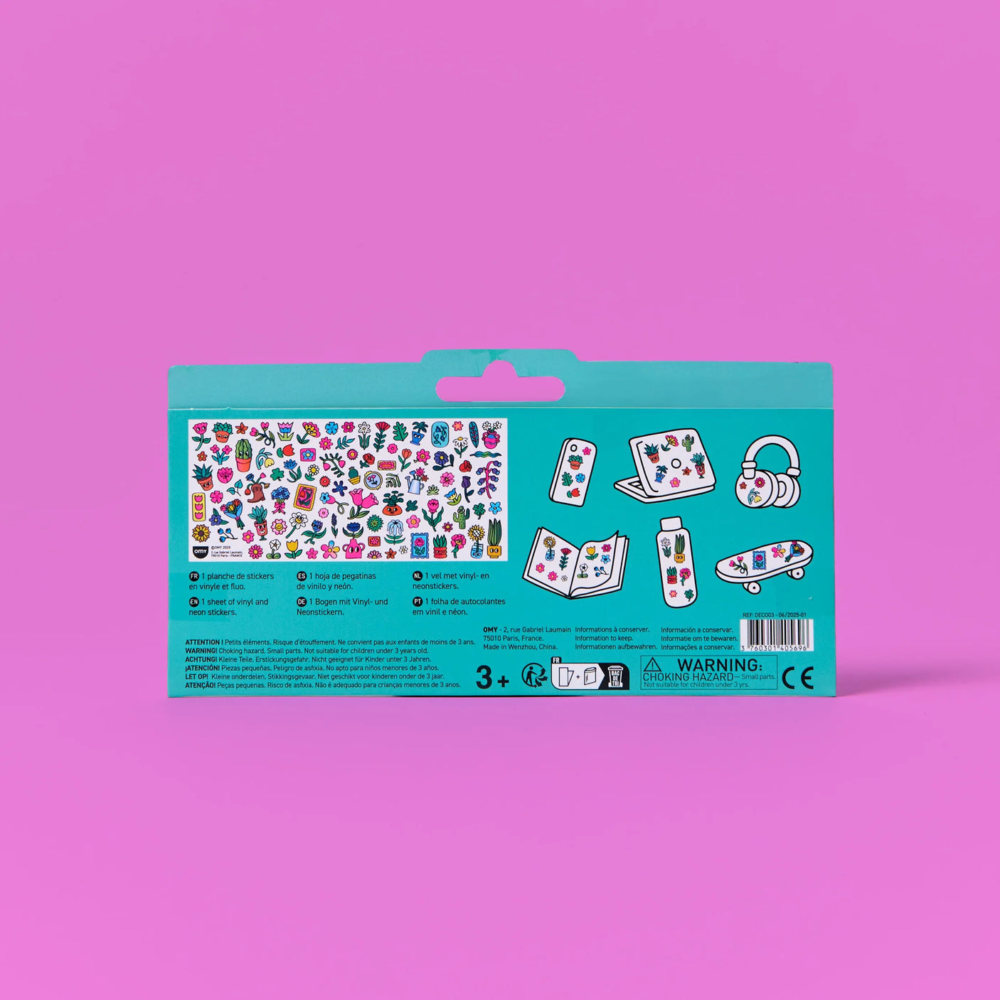 Combo Set Sticker Activity Book Plane & 2 Fabulous Stickers - Burger & Flowers