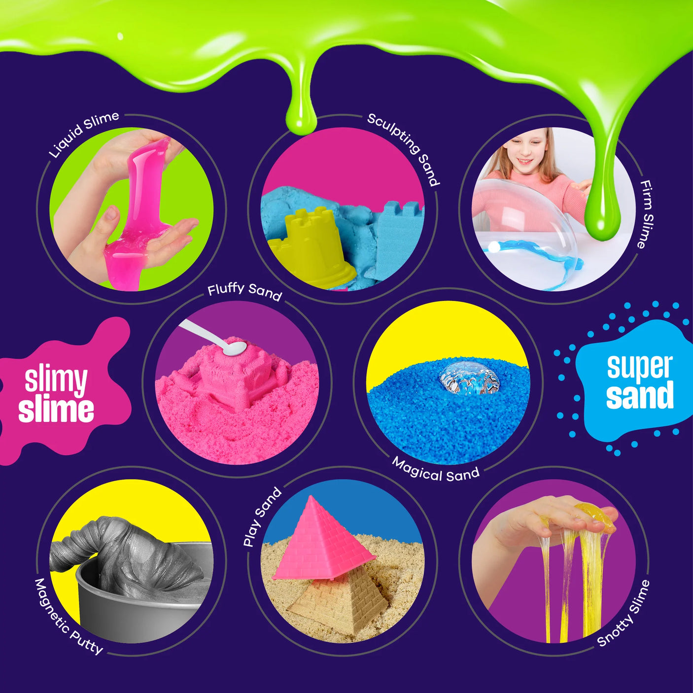 Slime, Putty & Sand Sensory Science Activity Kit