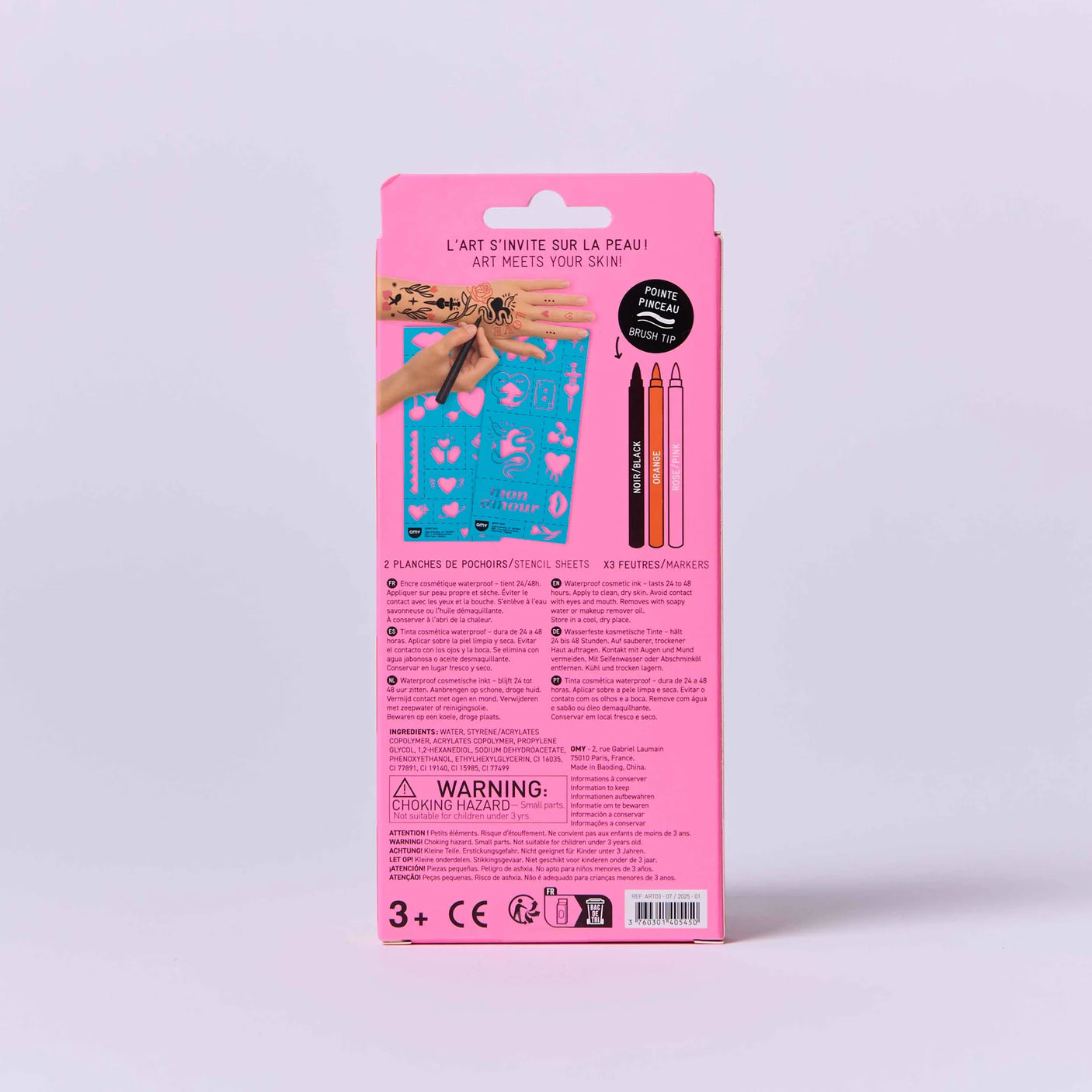 Combo Set Nail Stickers Animals & Tattoo Art