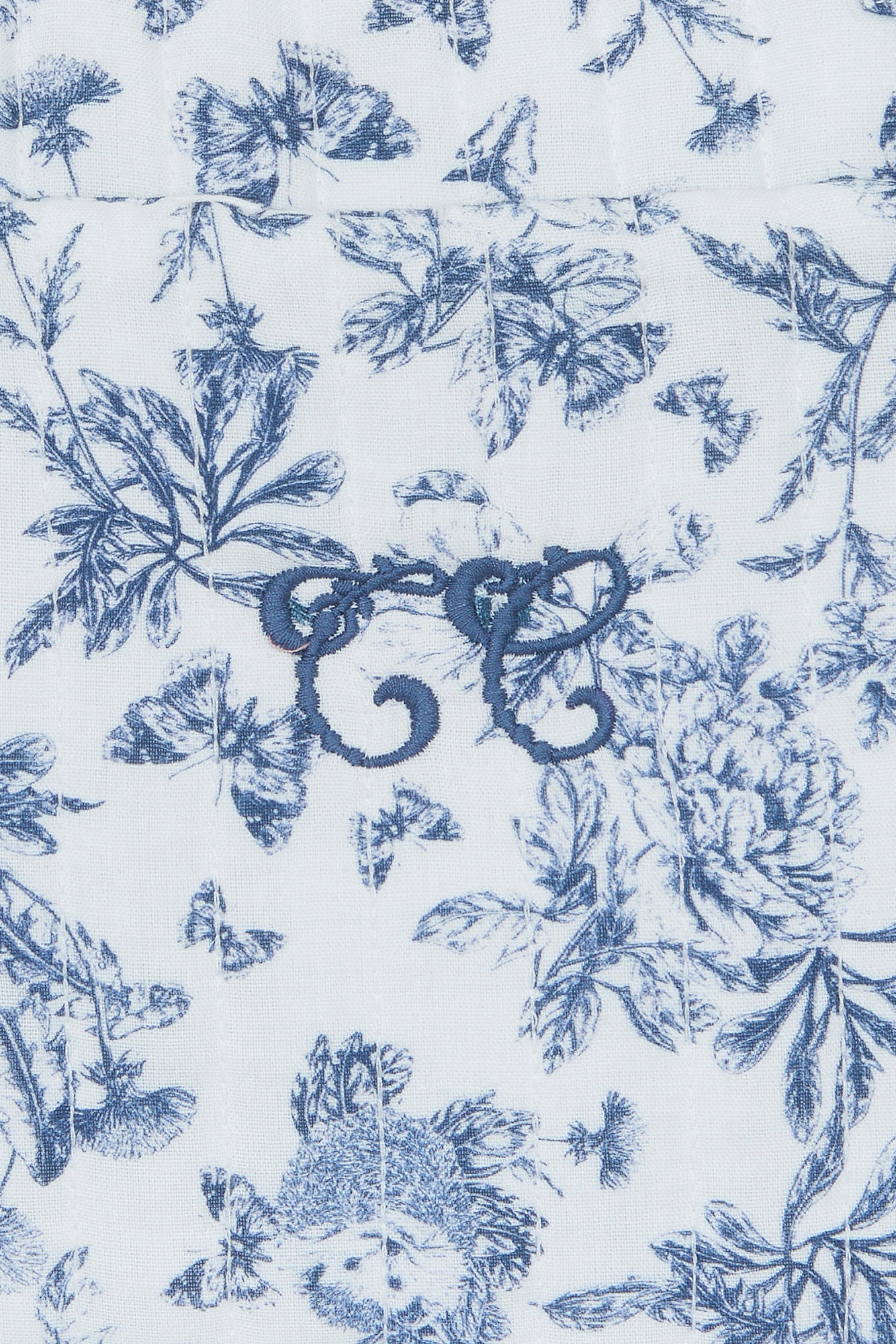 Baby Nappy Bag Toile de Jouy Blue