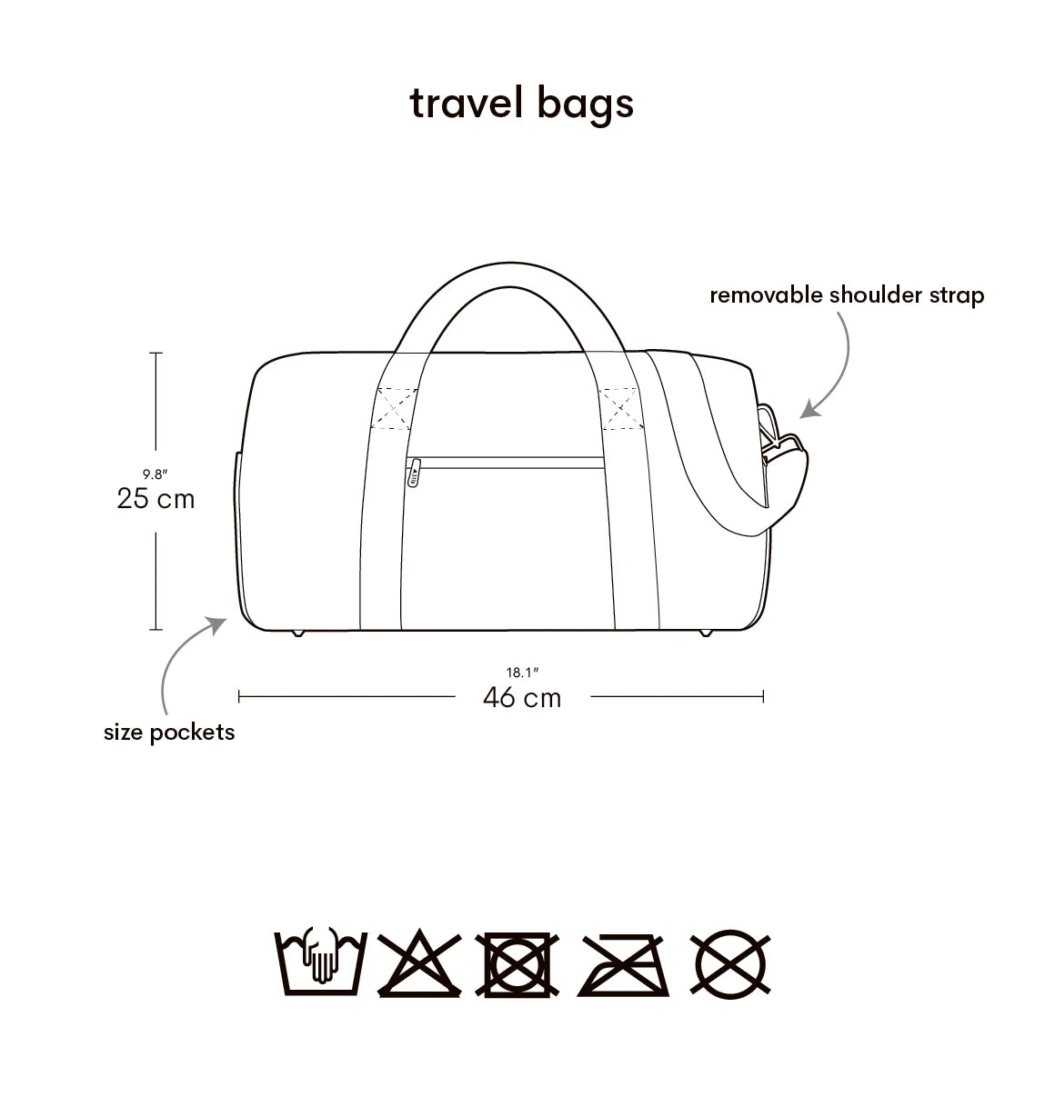 Travel Bag - Hearts