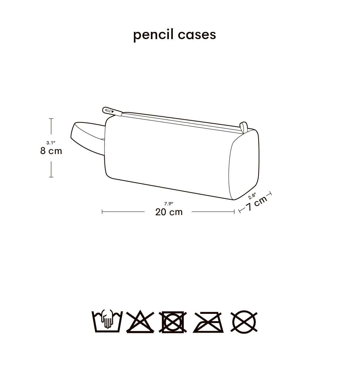 Pencil Case - Hearts