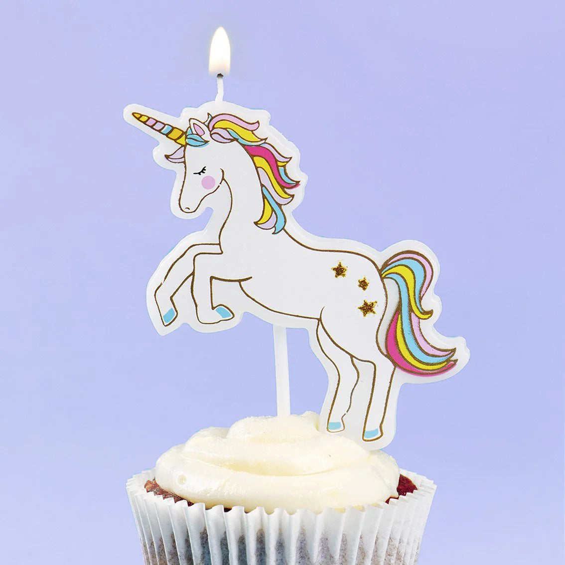 We Heart Unicorns Cake Statement Candle