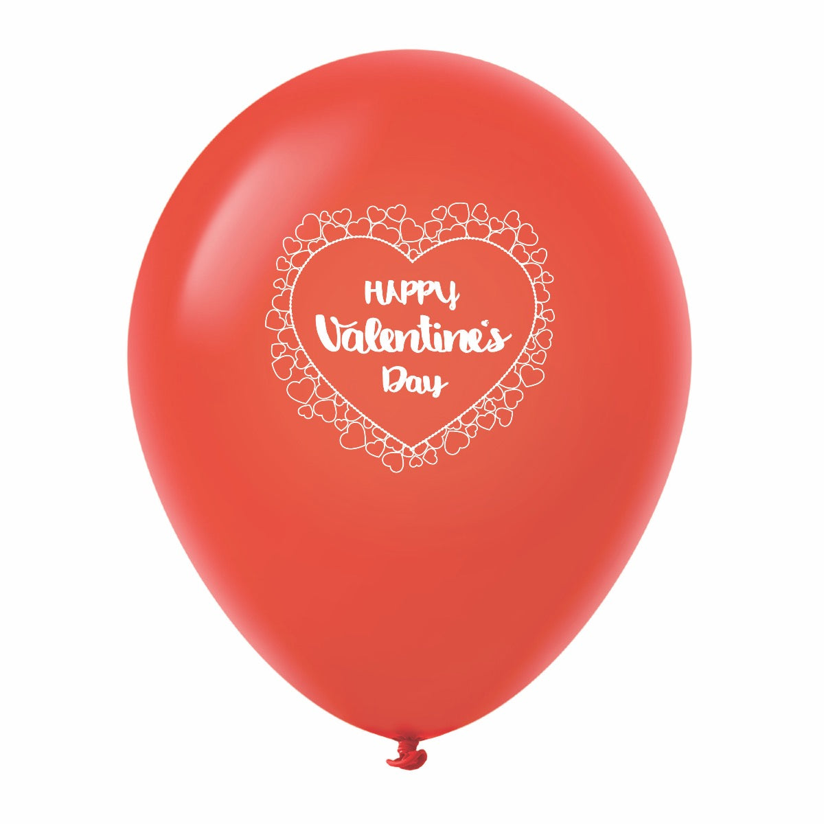 11" Latex Happy Valentine's Day Heart Border Balloon
