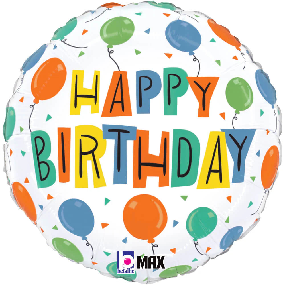 18" Foil Balloon -Birthday Party Balloons