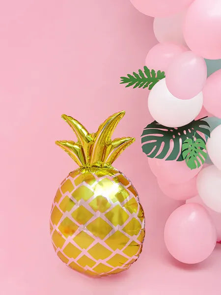 Foil balloon Pineapple, gold 24"