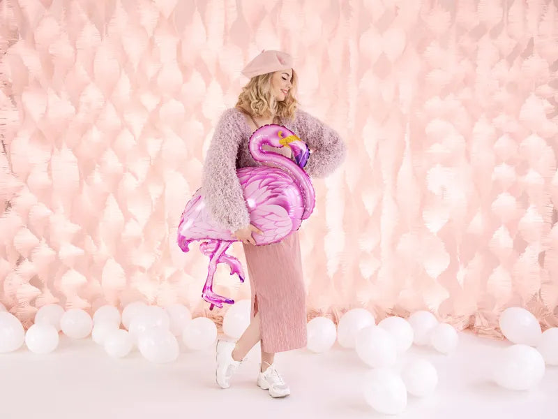 Foil balloon Flamingo, pink 33"