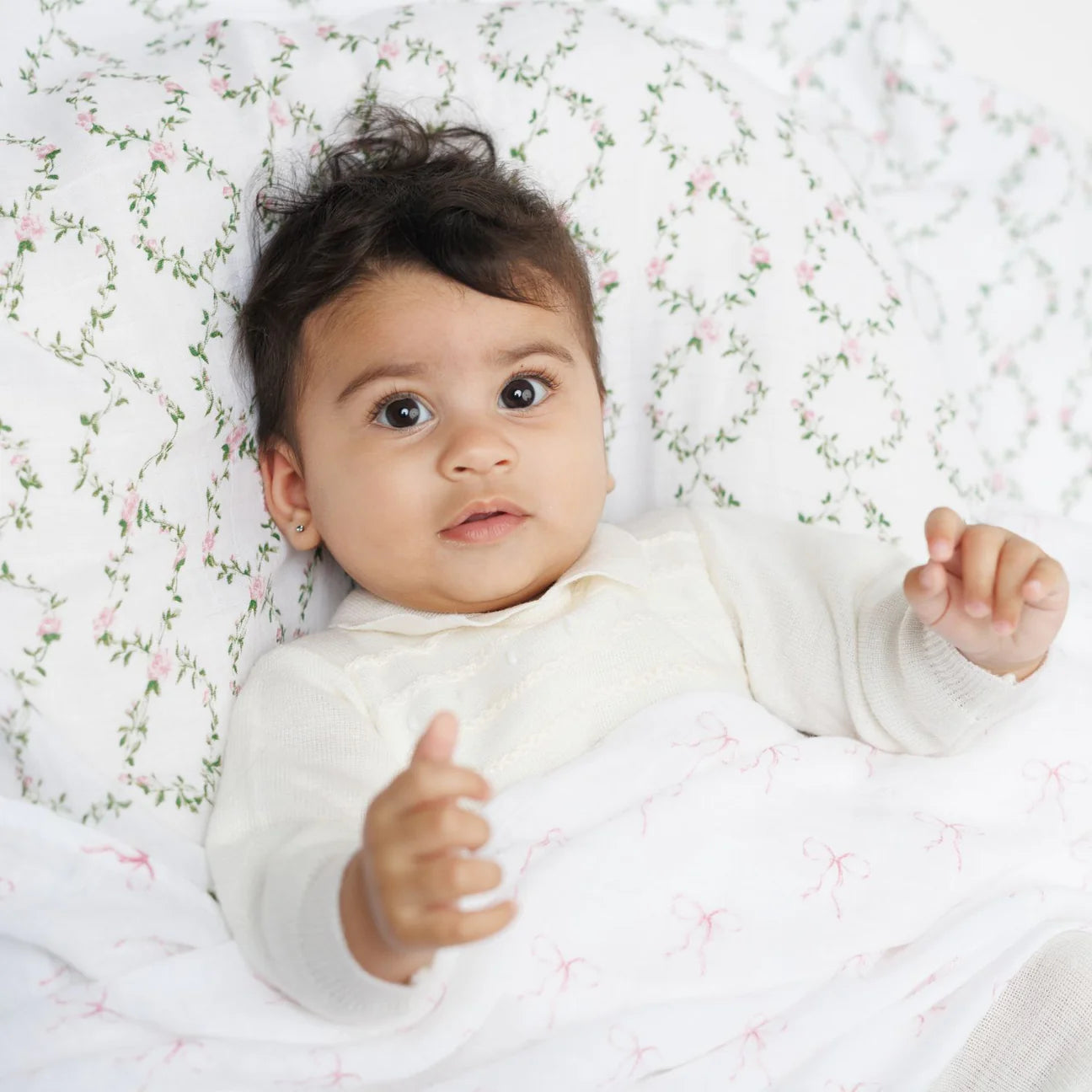 شرائط وسياج ورود - طقم قماط قطني عدد 2