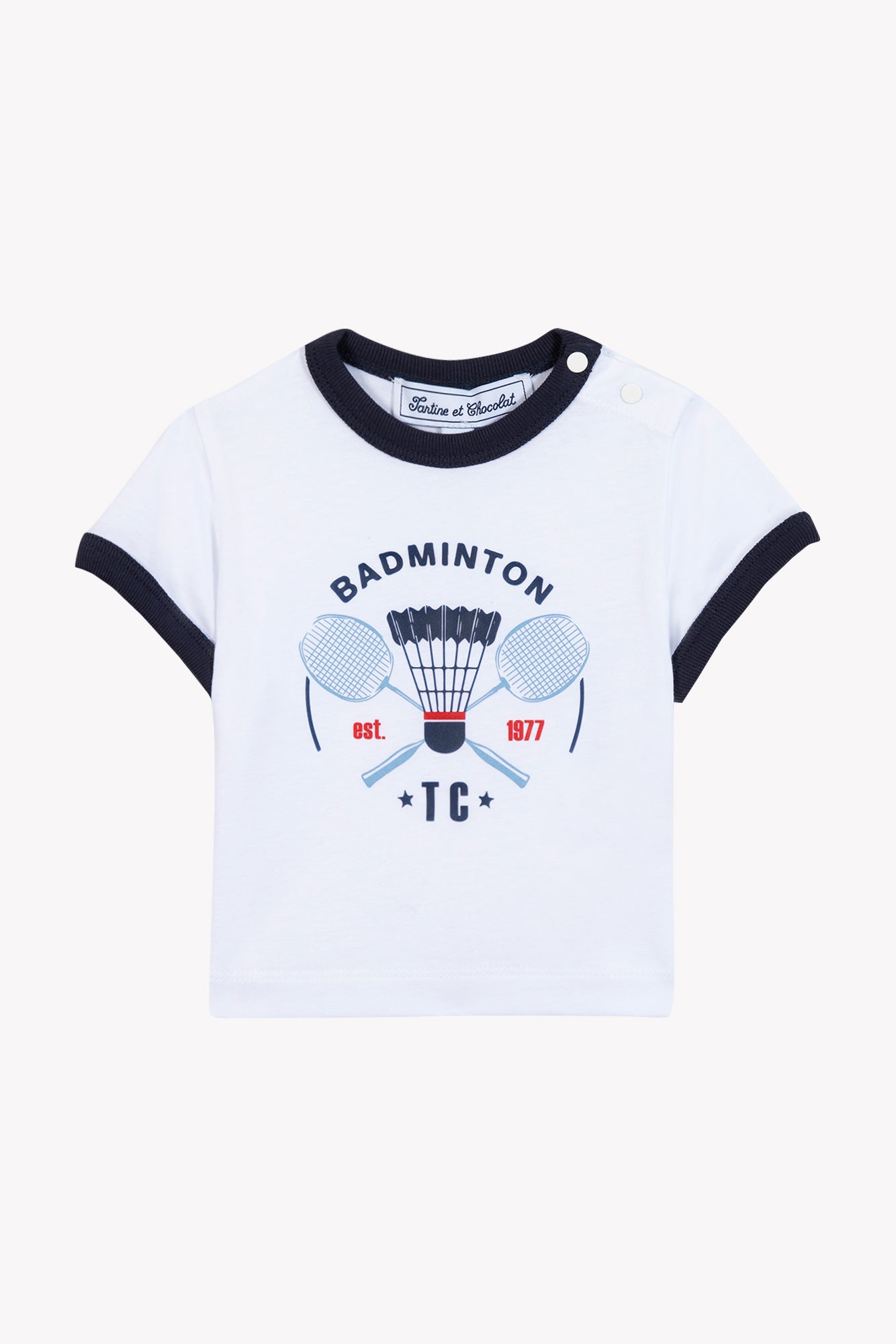 T-Shirt - White Cotton Illustration Sports Club
