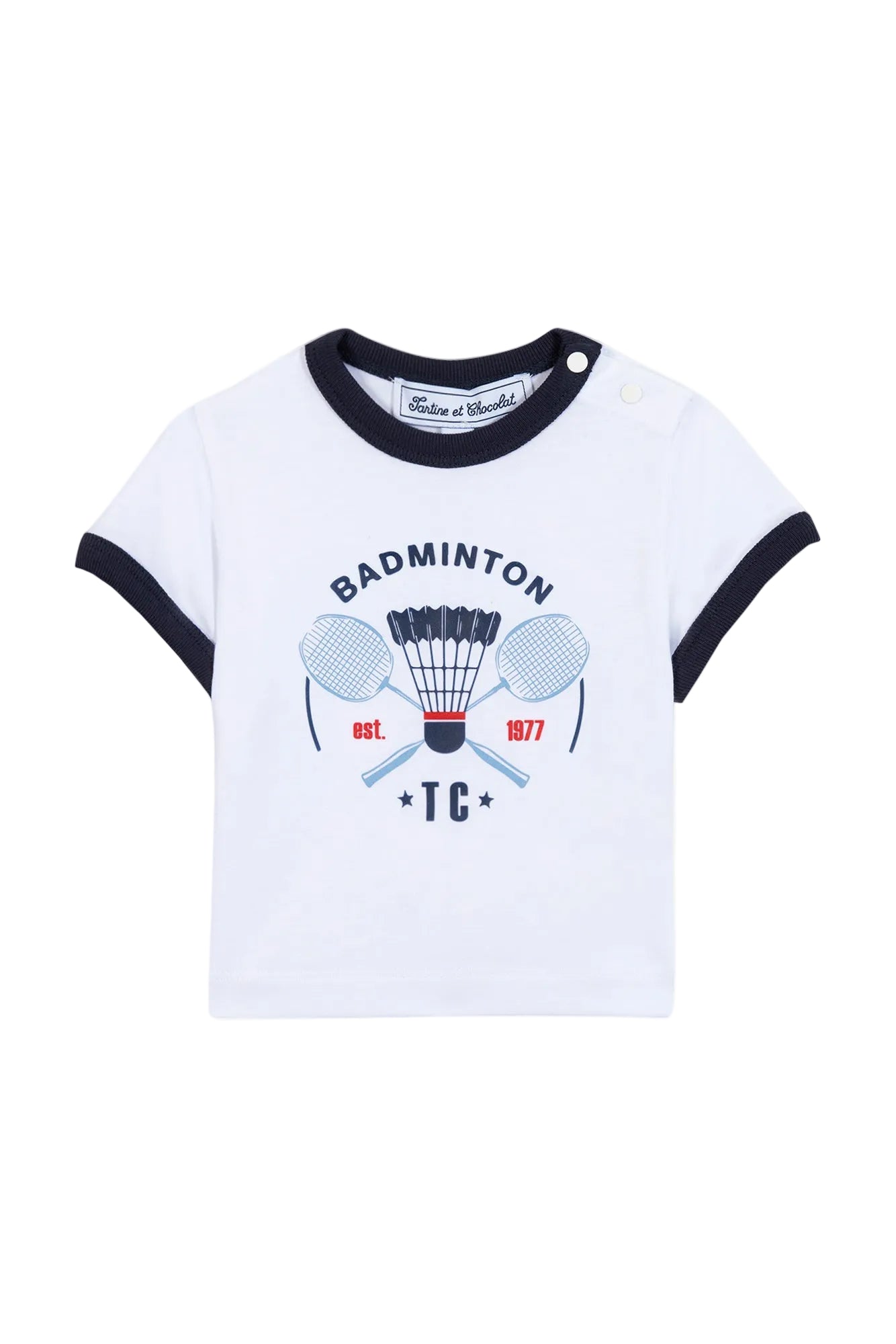 T-Shirt - White Cotton Illustration Sports Club