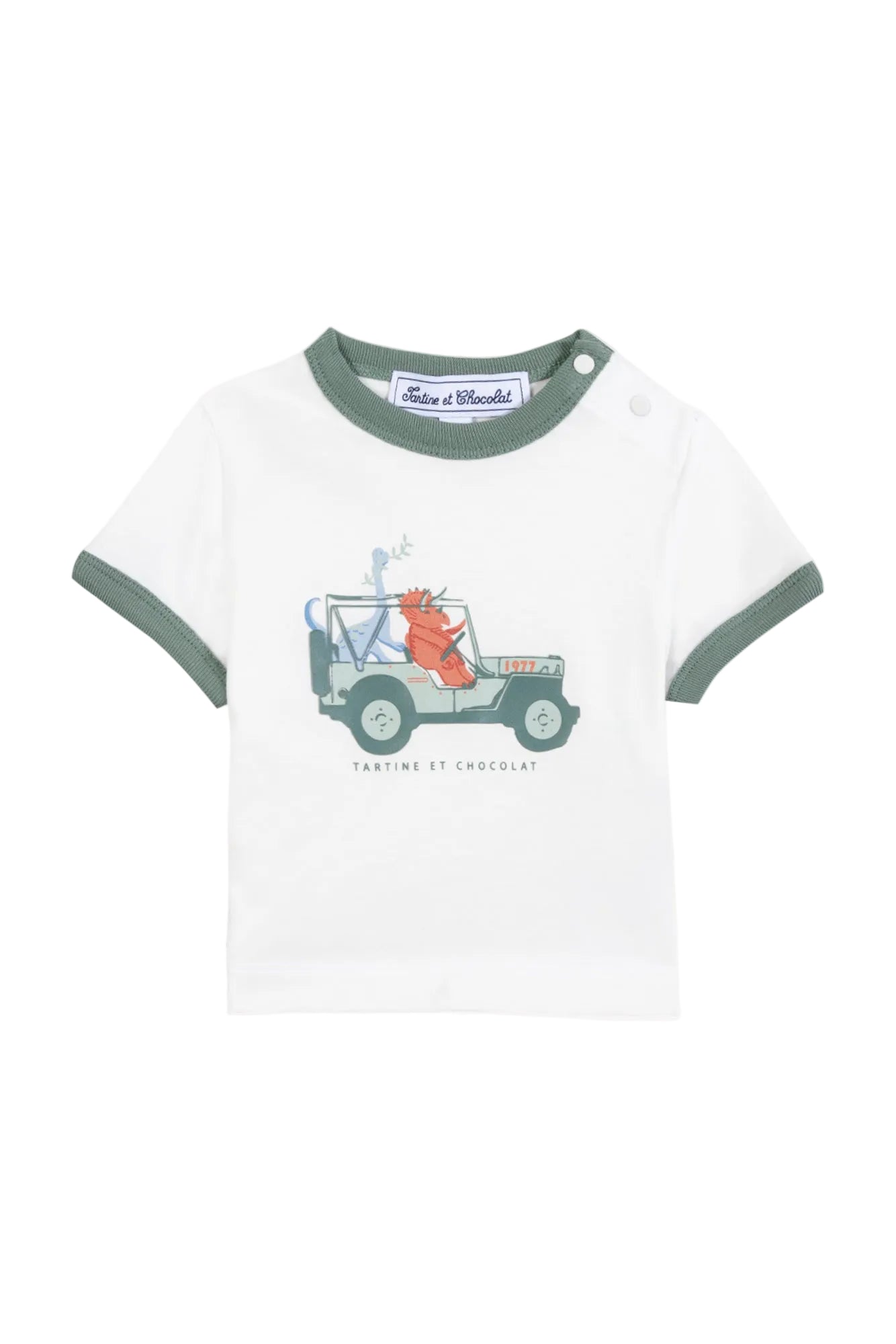 T-Shirt - Ecru Cotton Illustration Explorer