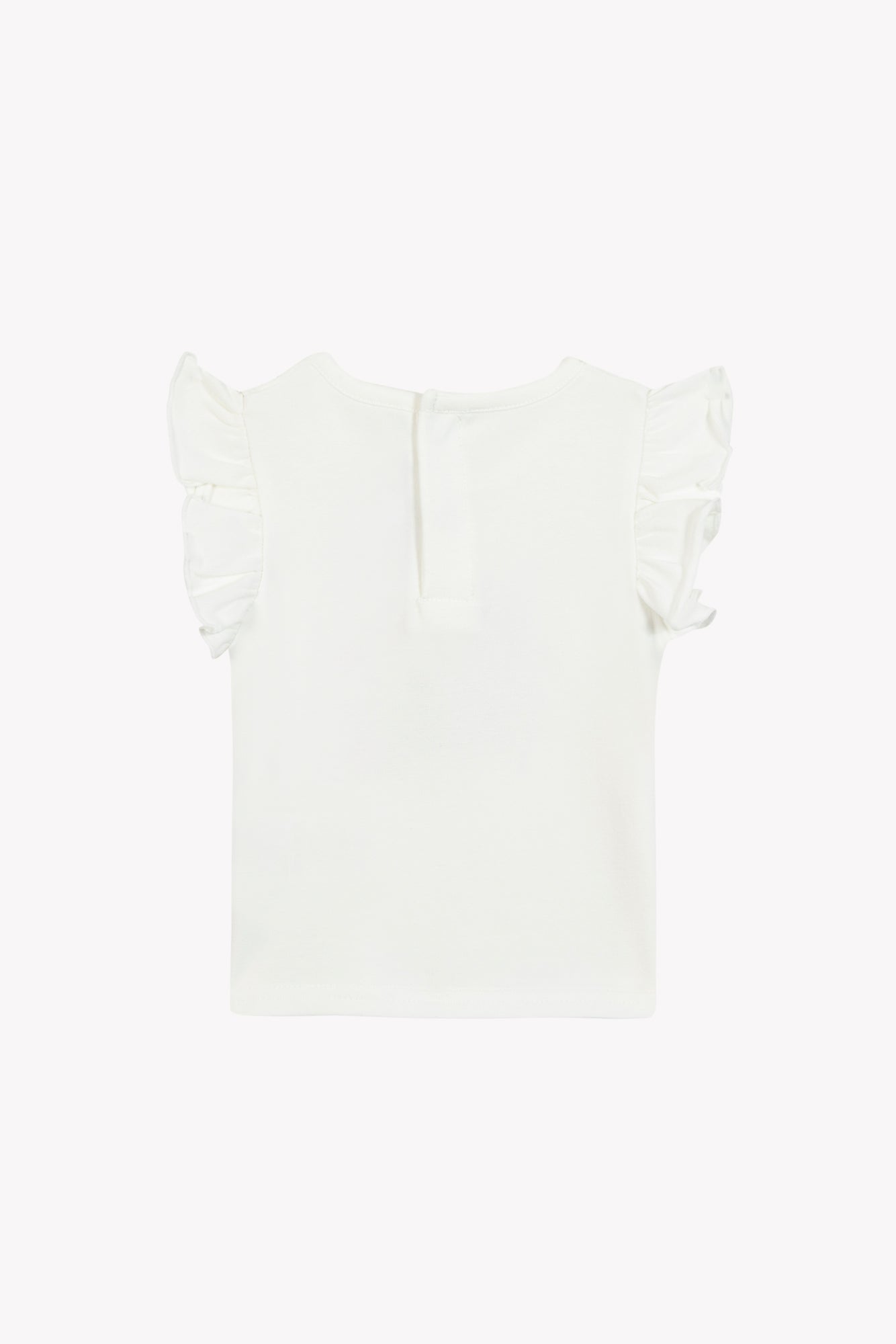 T-Shirt - White Cotton Illustration Flower Market