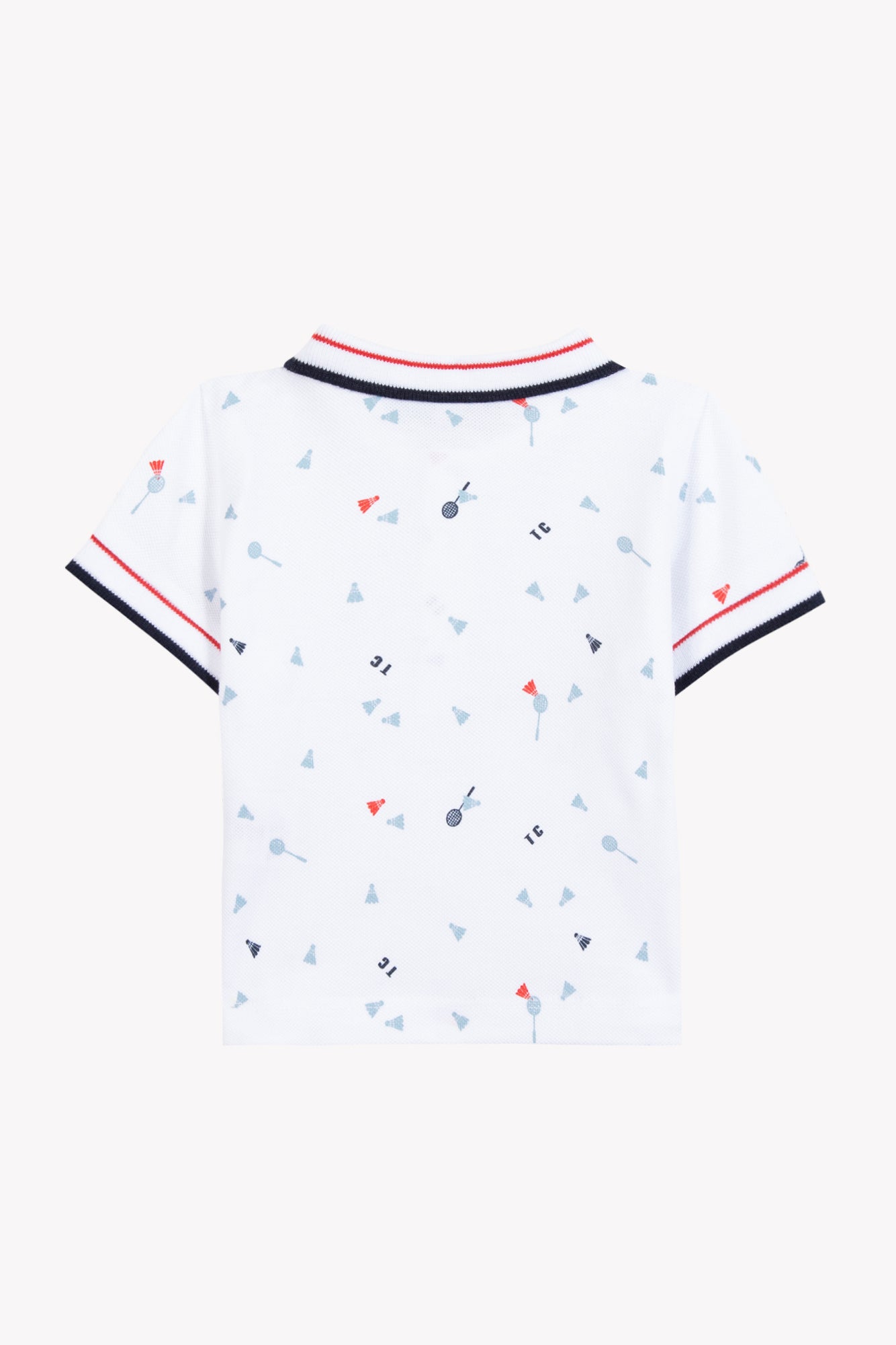 Polo Shirt - White Cotton Sports Club