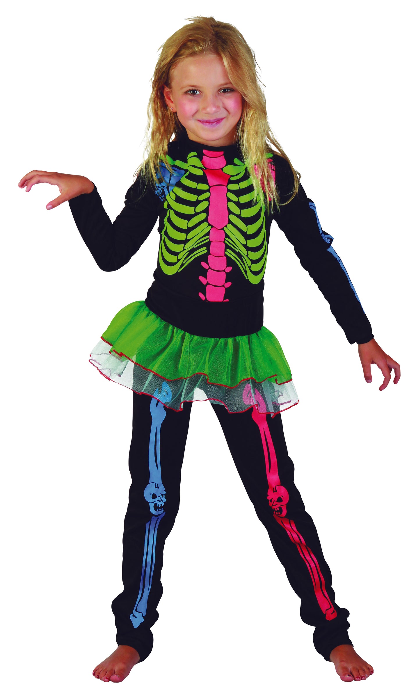 Skeleton Girl Multi-coloured Bones