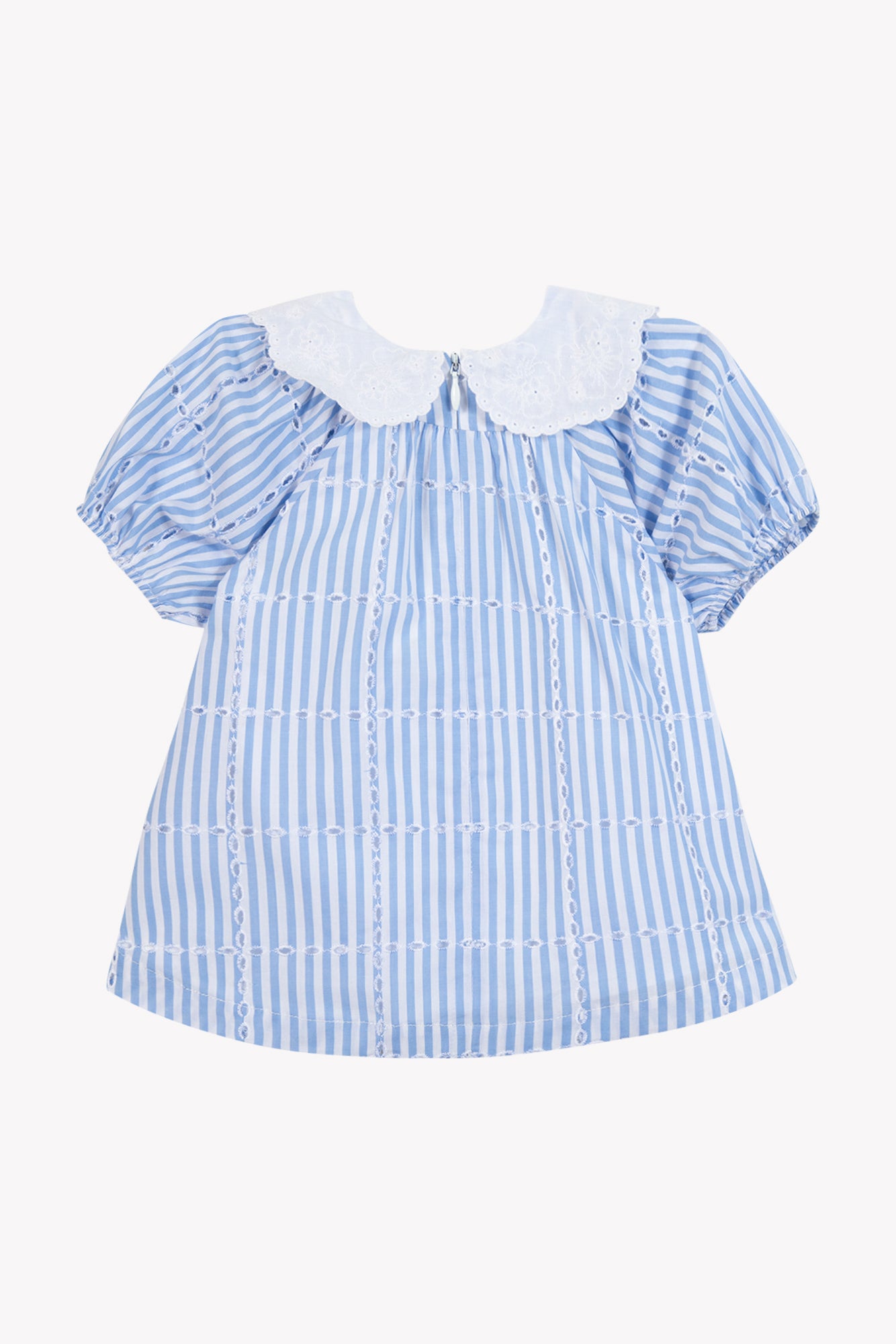 Dress - Azure Cotton Peter Pan Collar