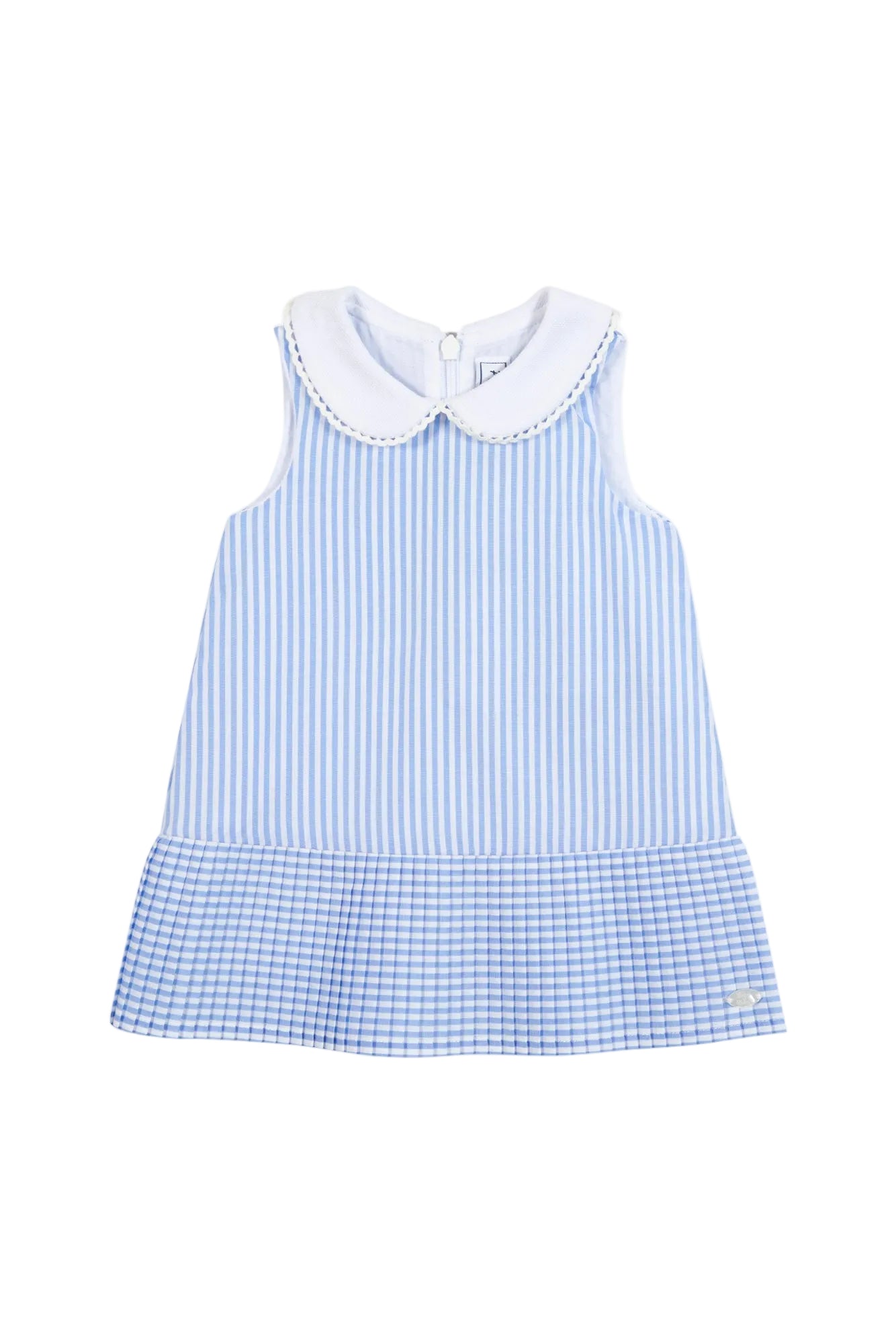 Dress - Cornflower Stripes Peter Pan Collar