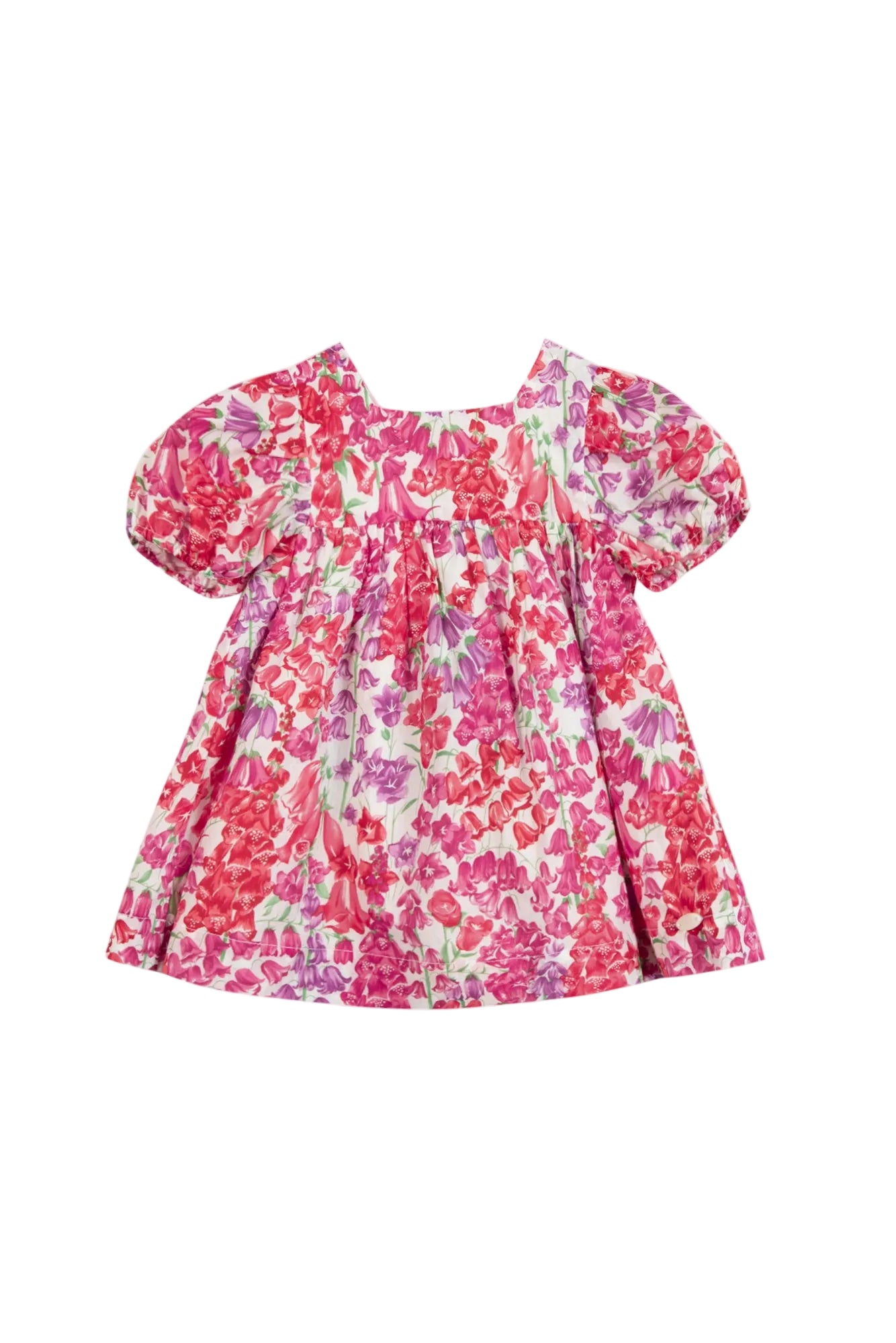 Dress - Pink Cotton Print Fabric Liberty