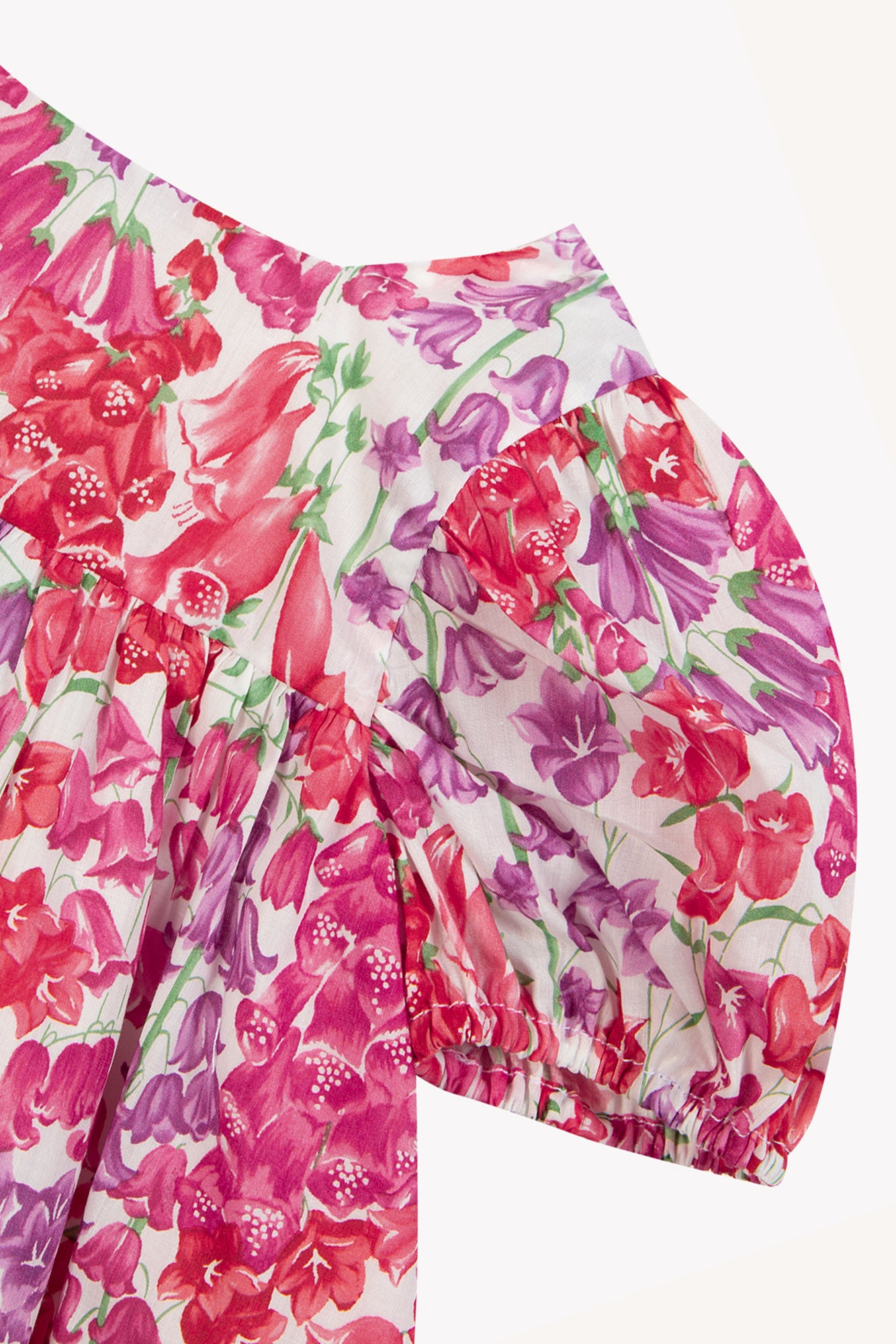 Dress - Pink Cotton Print Fabric Liberty