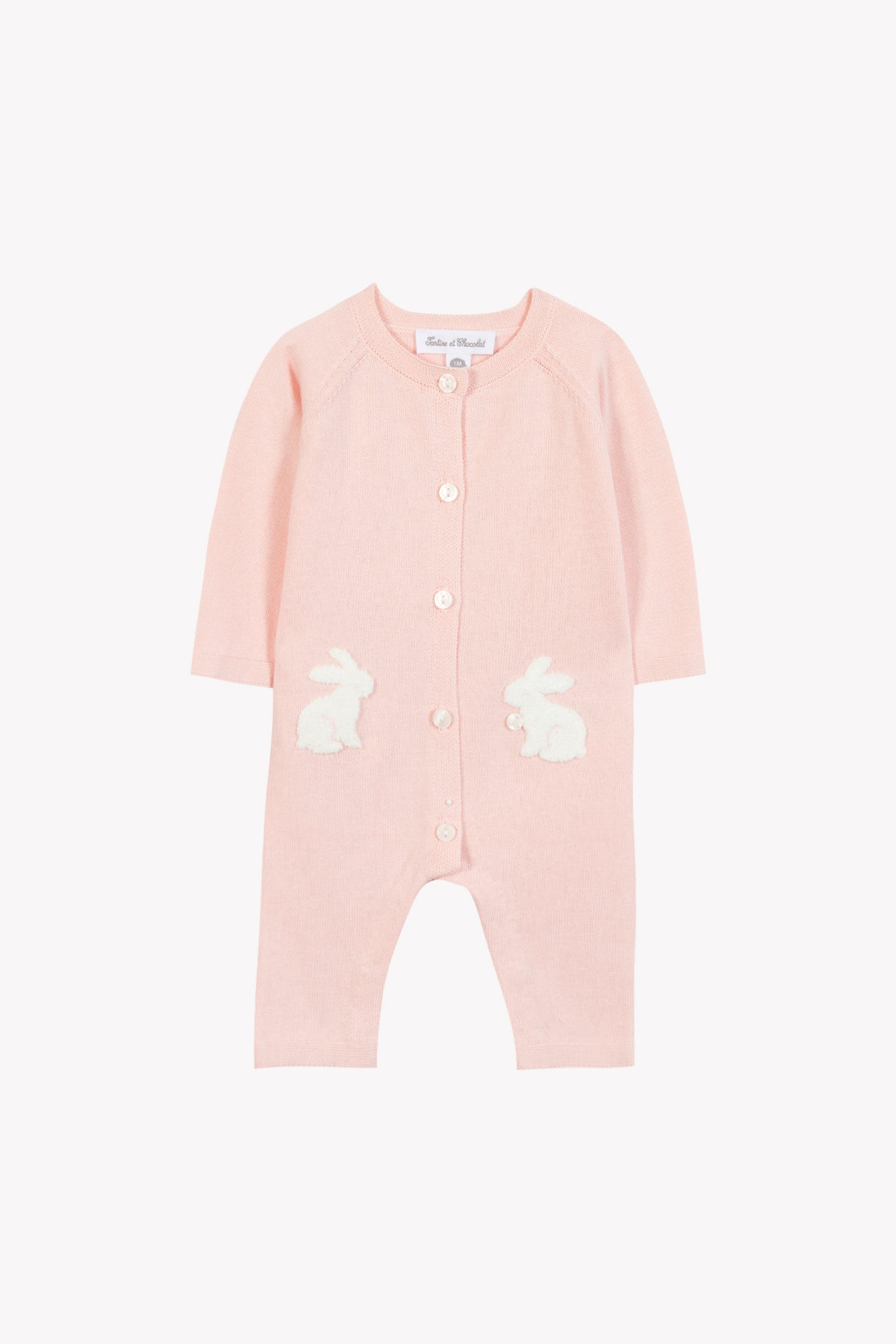 Jumpsuit Long - Pink Cotton Rabbit