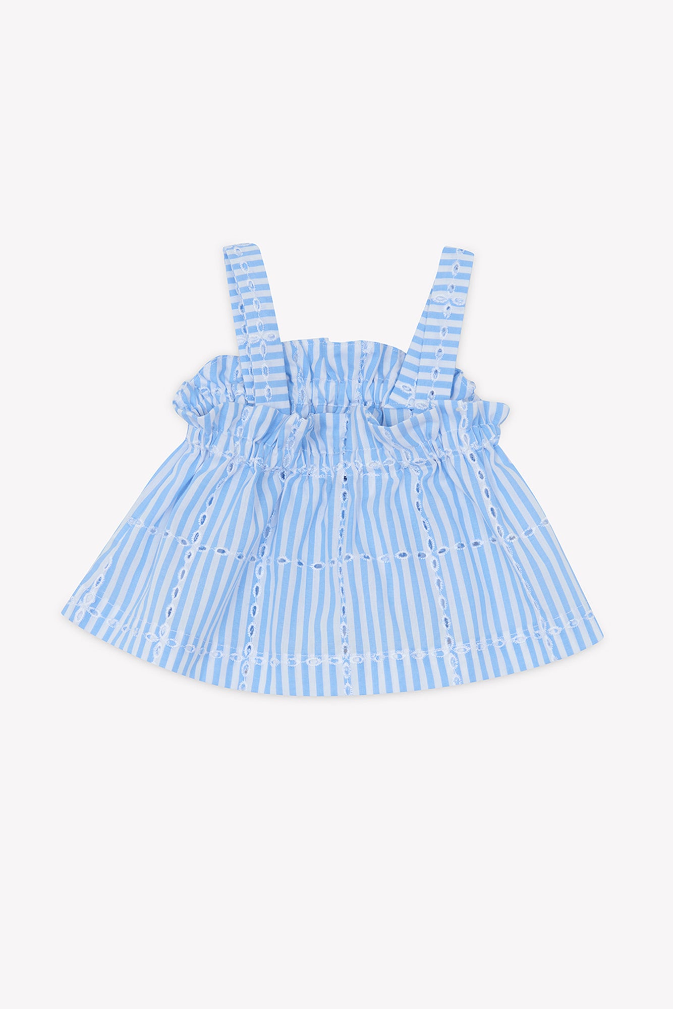 Short Set - Blue Cotton Stripes