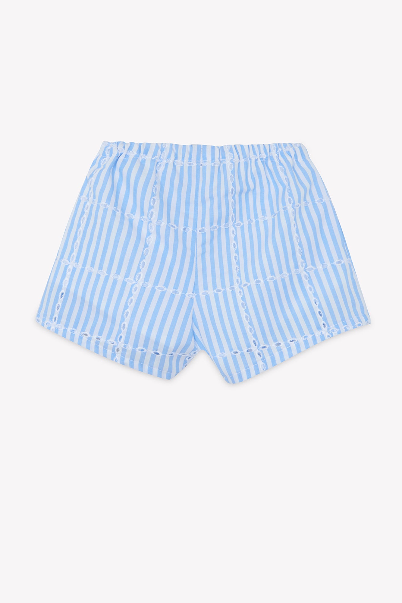 Short Set - Blue Cotton Stripes