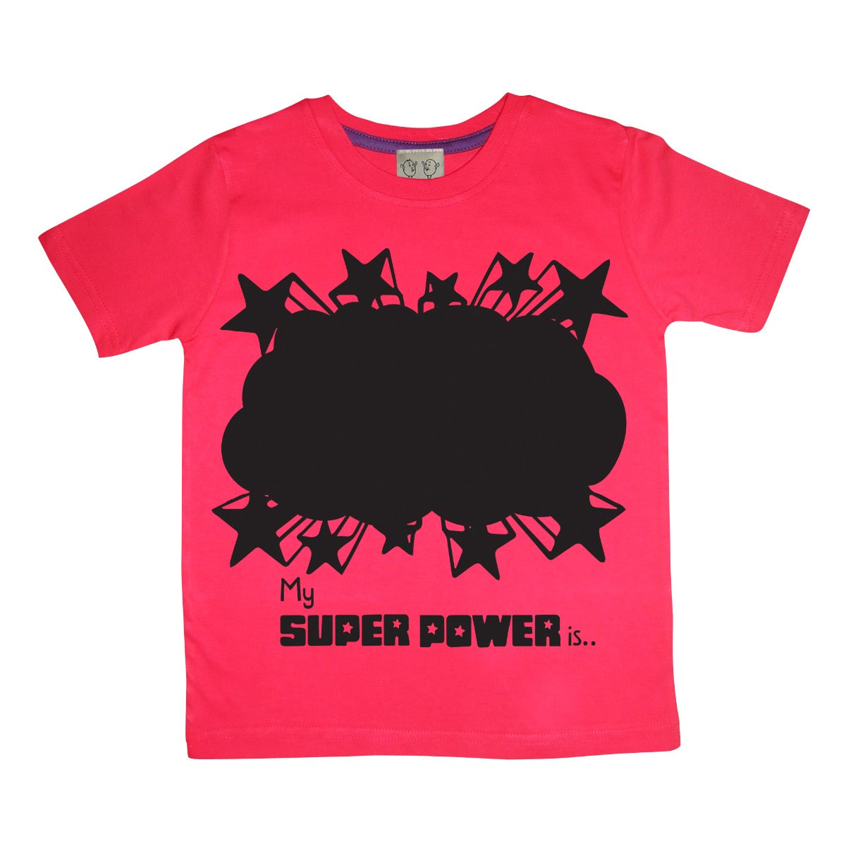 Chalkboard Tshirt Superpower- Red