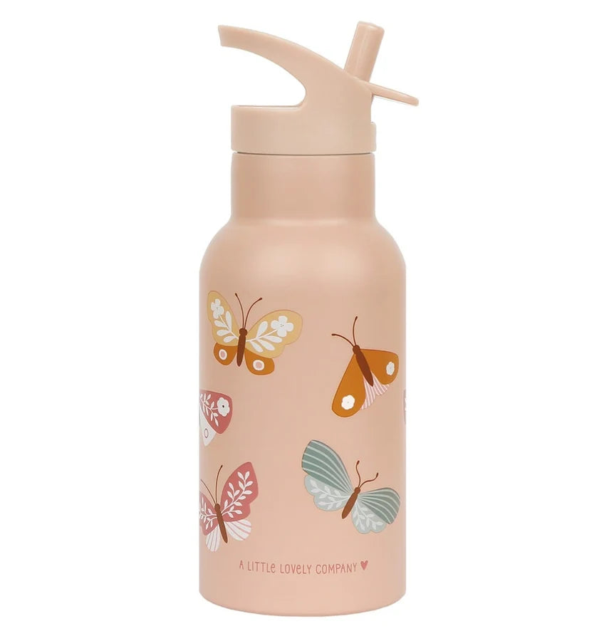 Stainless Steel Drink Bottle (350Ml) - Butterflies