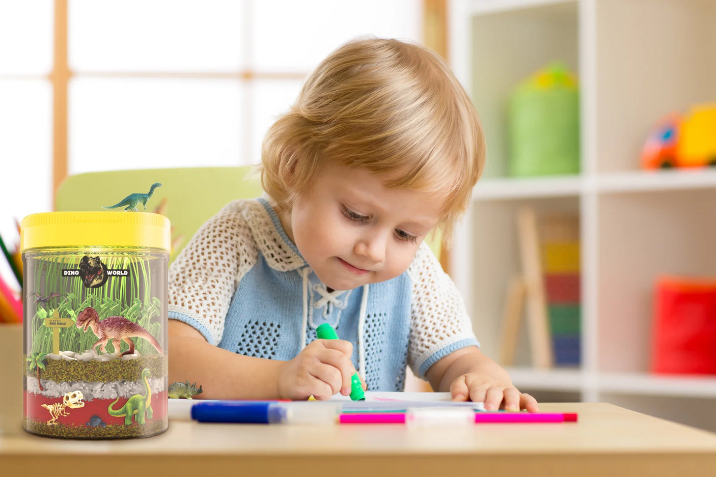 Light Up Dino World Terrarium Kit