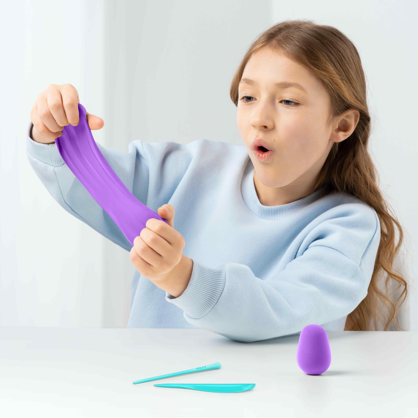 Beasts. Colorful modeling air-dry clay, 15 cans