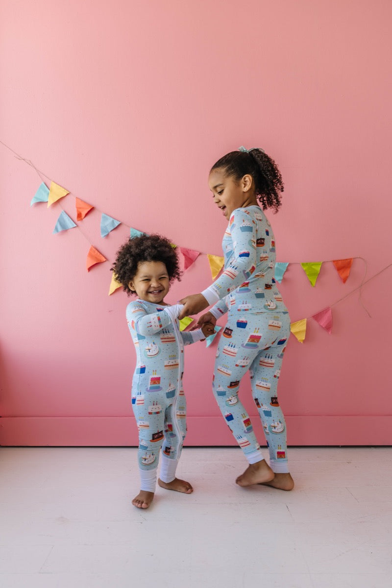 Birthday Cake Two Piece Bamboo Viscose Pajama Set