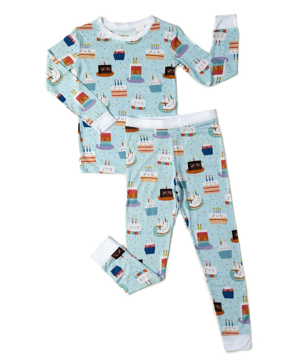 Birthday Cake Two Piece Bamboo Viscose Pajama Set