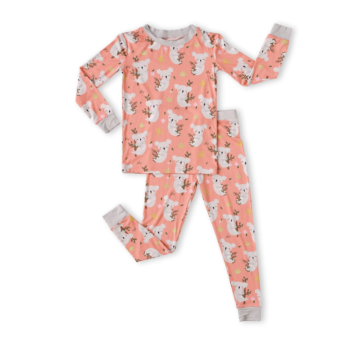 Coral Koalas Bamboo Long Sleeve Pj