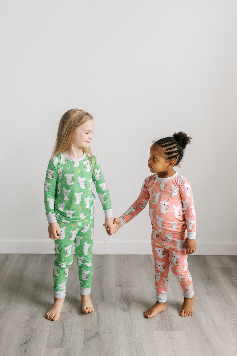 Coral Koalas Bamboo Long Sleeve Pj