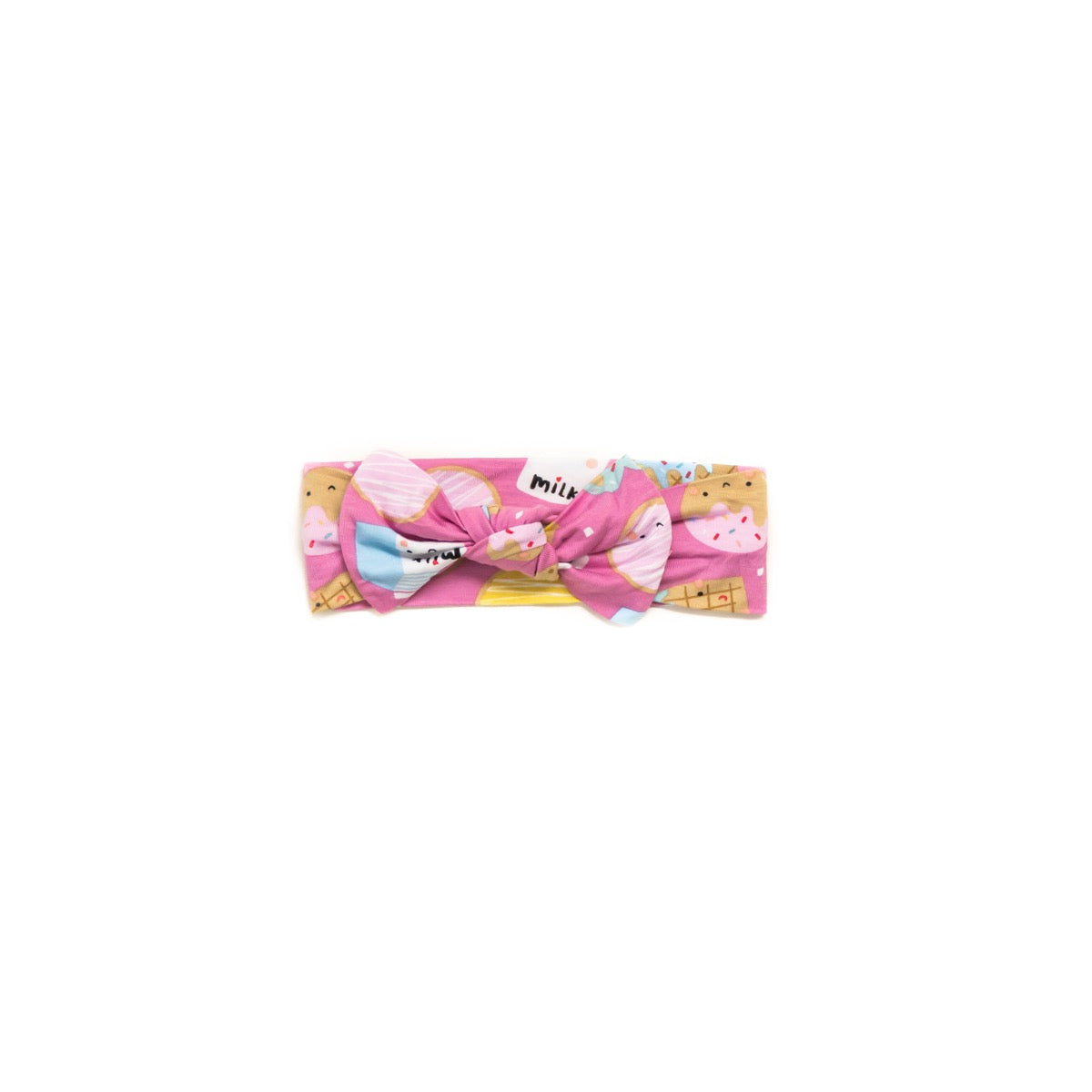 Pink Cookies Bamboo Swaddle + Headband