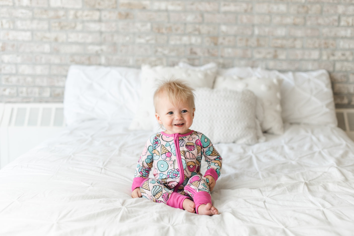 Pink Sweet Treats Bamboo Viscose Zippy