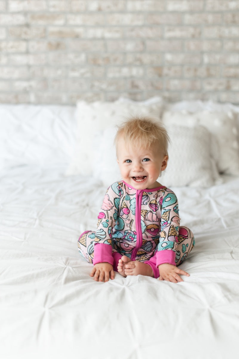 Pink Sweet Treats Bamboo Viscose Zippy