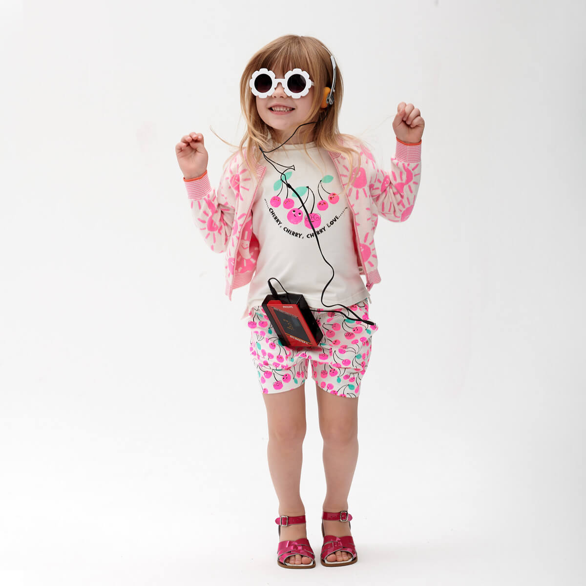 Pink 'Cherry Love' T-Shirt & Shorts