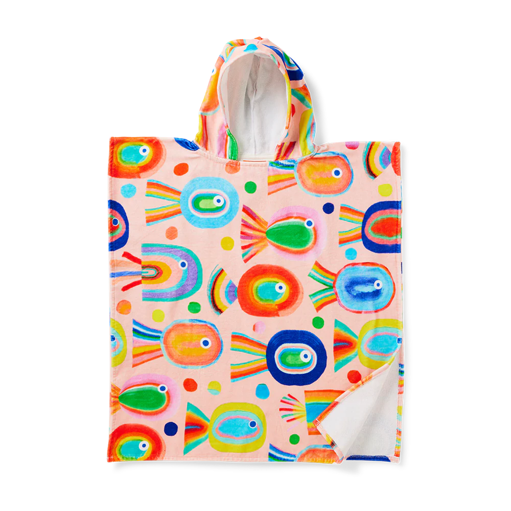 Hooded Towel - Fancy Fins
