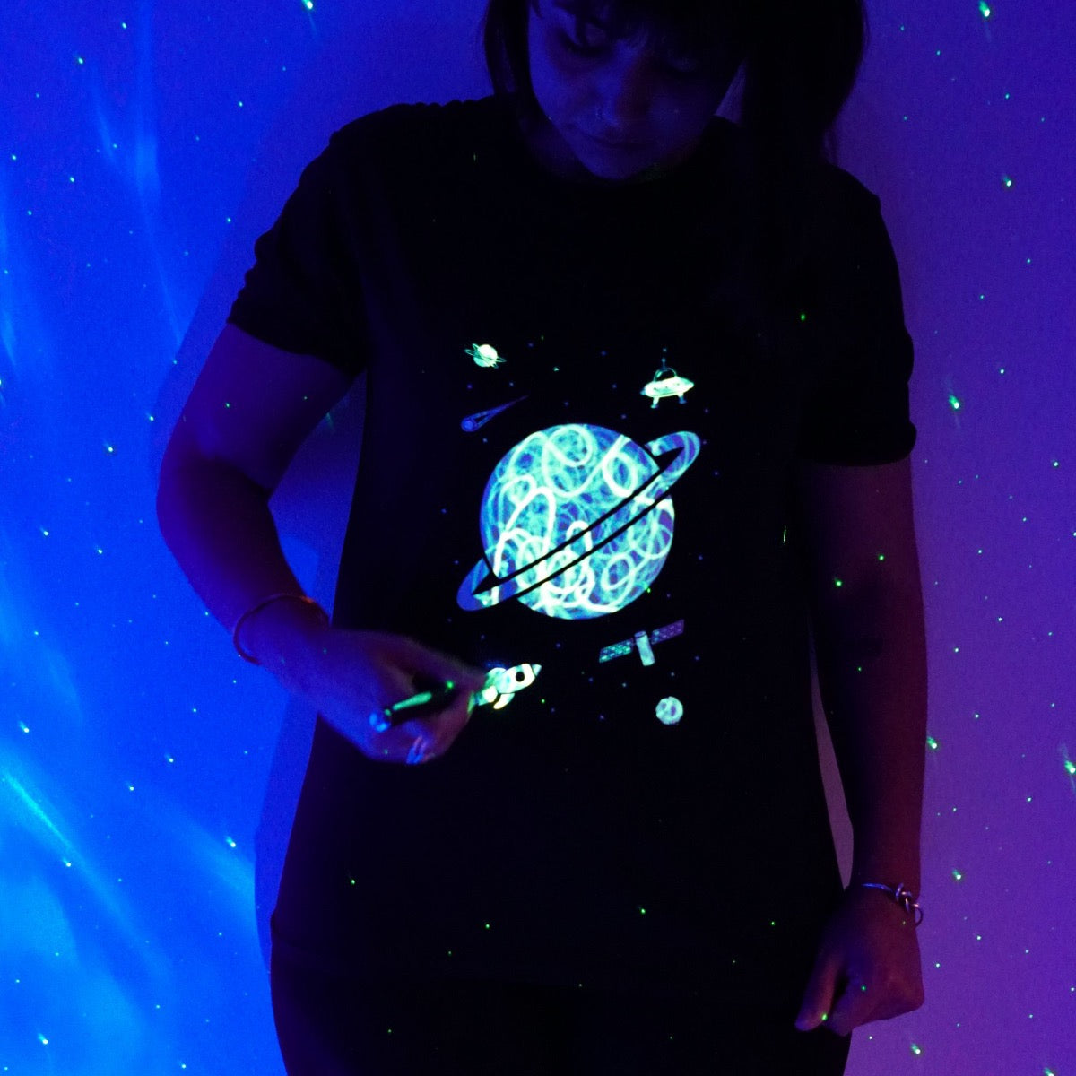 Glow In The Dark Tshirt - Outer Space