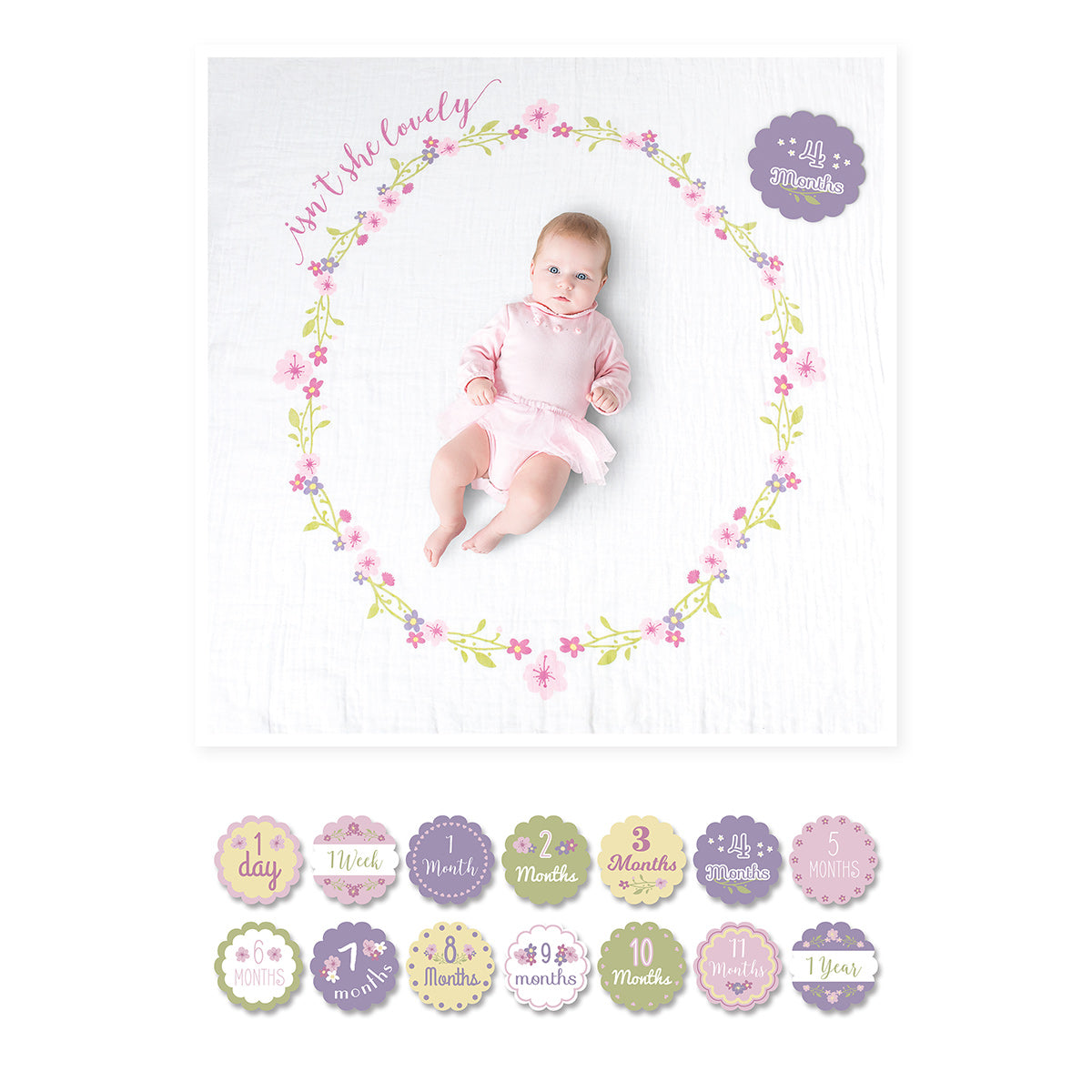 Baby's First Year Blanket & Cards - Isn't She Lovely