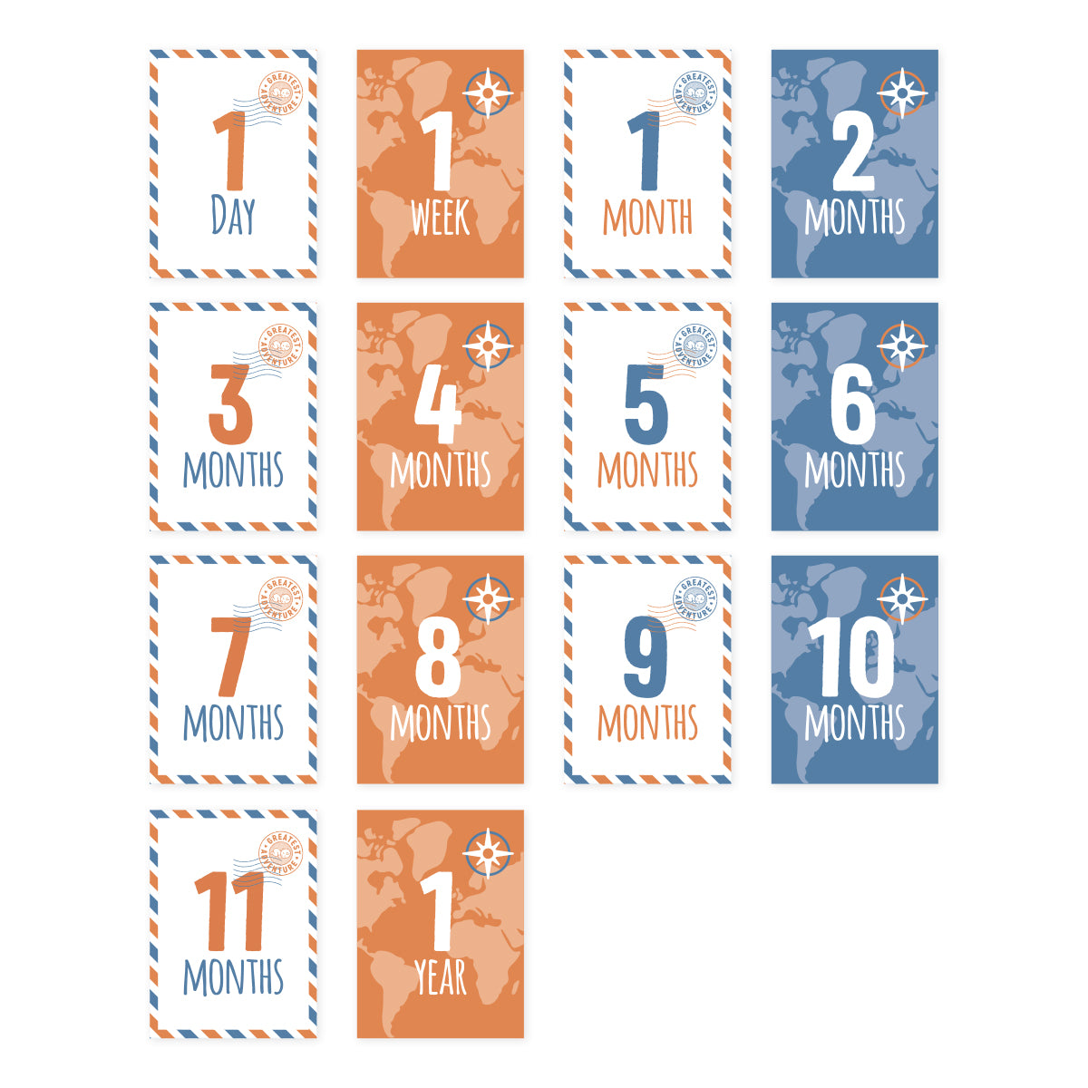 طقم بطانية وبطاقات السنة الأولى للطفل - أعظم مغامرة