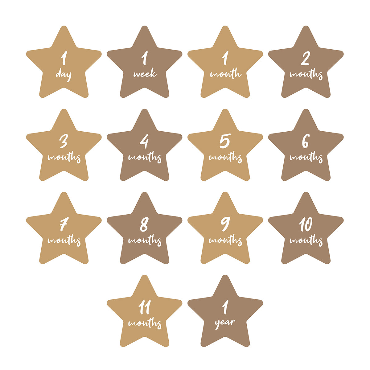 طقم بطانية وبطاقات السنة الأولى للطفل - مكتوب في النجوم