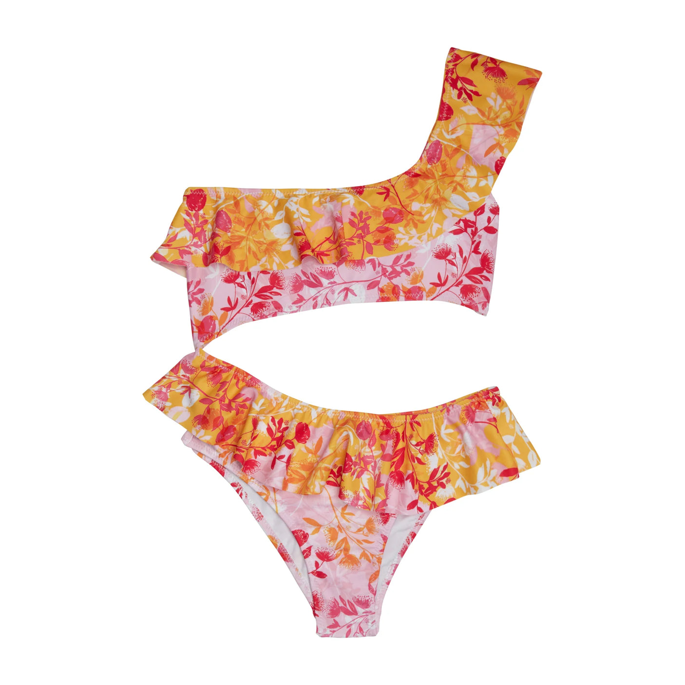 Girl's One Piece Cut Out Botanical