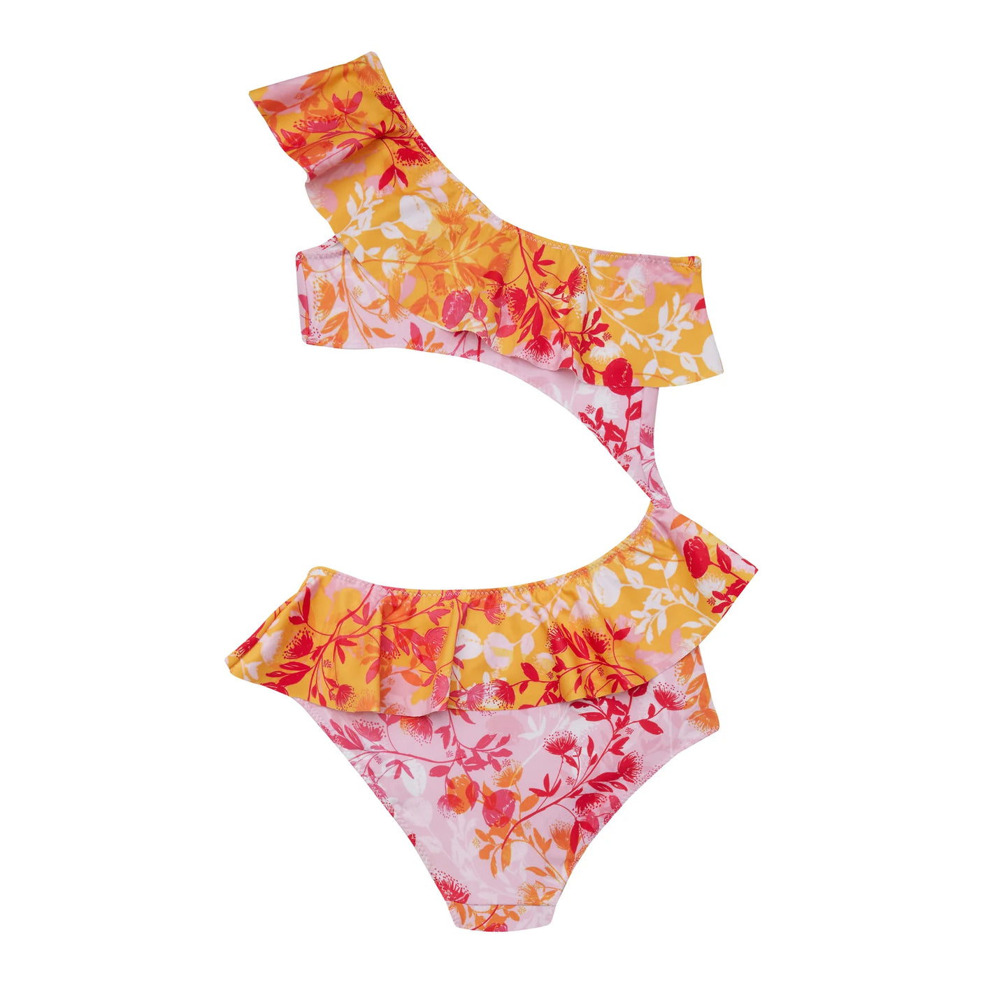 Girl's One Piece Cut Out Botanical