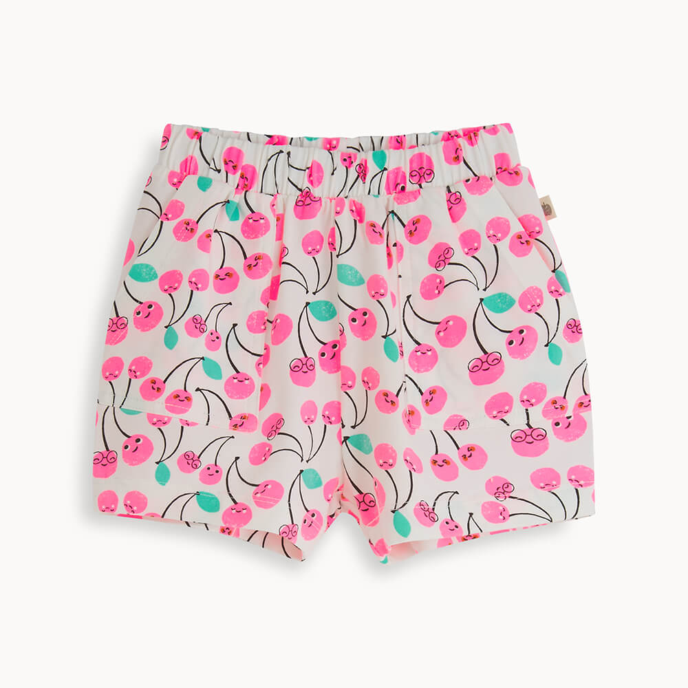 Pink 'Cherry Love' T-Shirt & Shorts