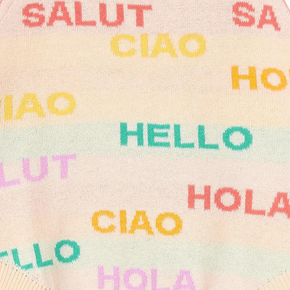 Paris - Rainbow Stripe Knit Baby & Kids Sun Dress